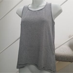 Coin 1804 Anthropologie Stripe Button Back Tank S